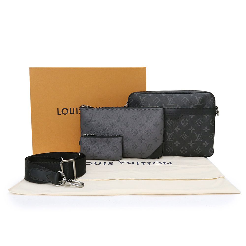 LOUIS VUITTONトリオ・メッセンジャー 付属ポーチ Trio Messenger Monogram Eclipse - Men - Bags | LOUIS VUITTON ®