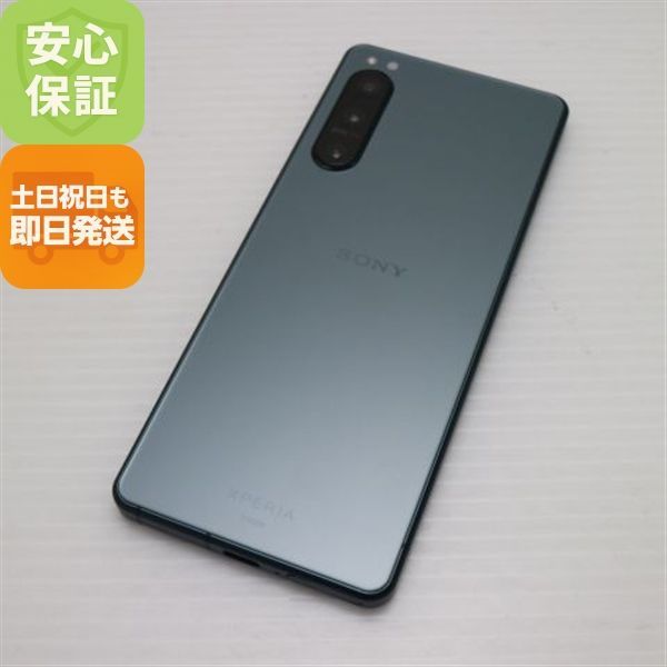 新品同様 SOG09 Xperia 5 IV グリーン AU スマホ SONY 即日発送