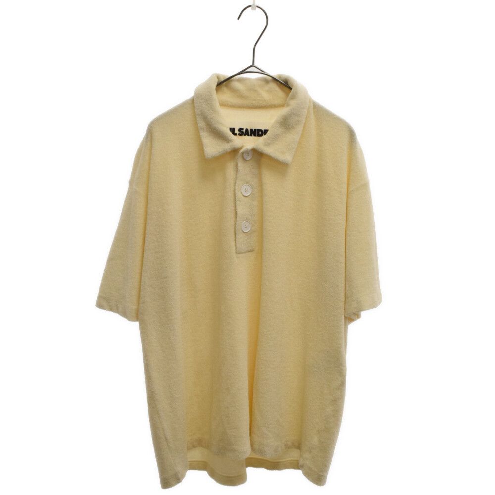 JIL SANDER (ジルサンダー) パイル生地 半袖 ポロシャツ アイボリー JPUQ707503MQ24750801 - メルカリ