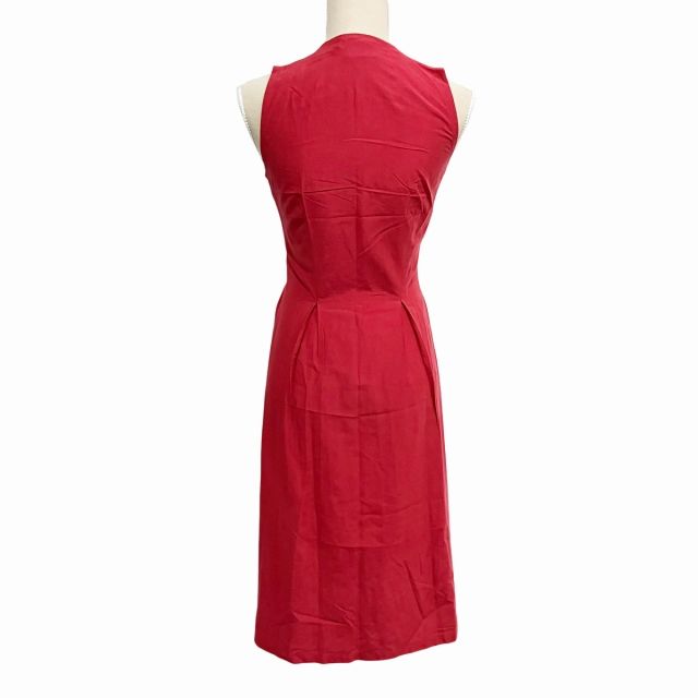 美品♡シビラ 赤タグ シルク ノースリーブワンピース ドレス Aライン ロング シビラ SYBILLA ワンピース ノースリーブ ロング シルク 赤