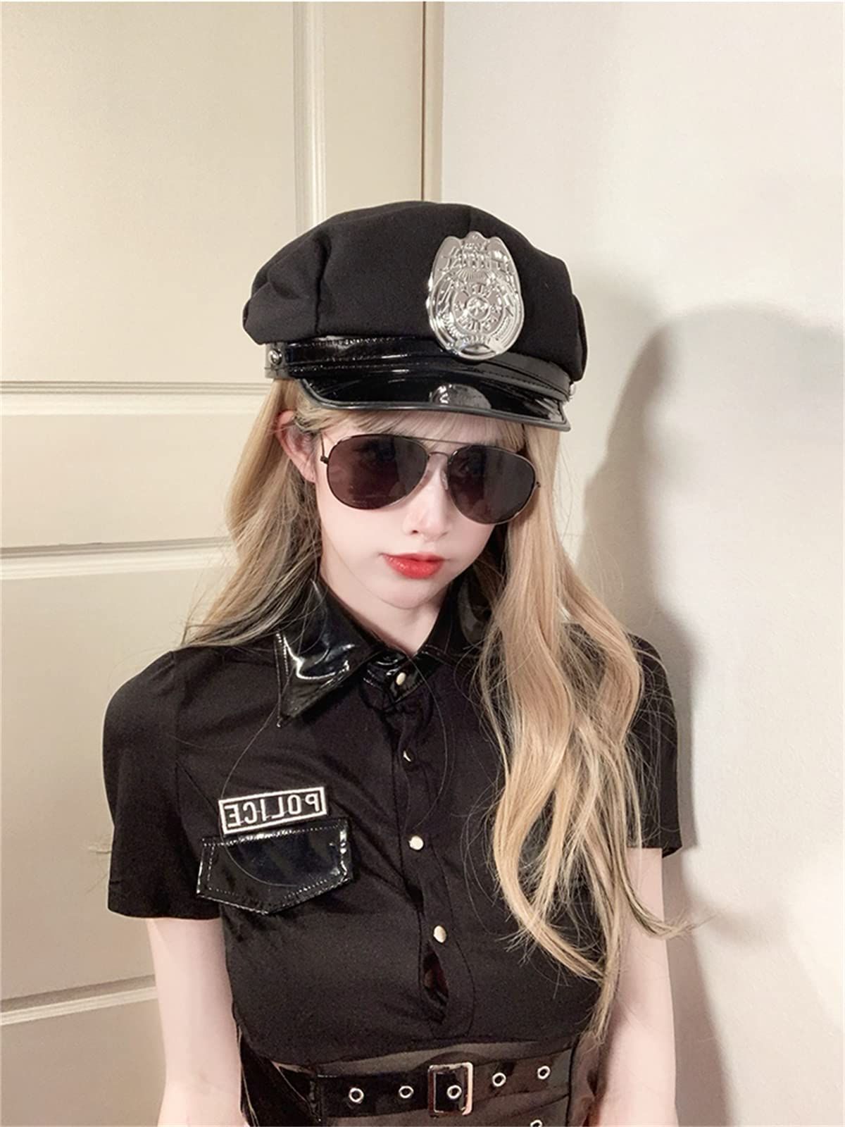 婦警 旧略帽 婦人警官 警察 制帽 婦警 撮影用｜アンティーク、コレクション