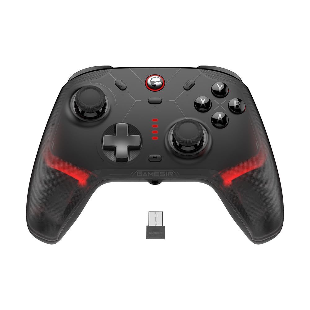 有線 無線 USBドングル Switch Android iOS PC Steam対応のゲーミングコントローラー 6軸ジャイロスコープ ソフトウェア調整対応 充電ドックなしの単品販 500万回の高耐久マイクロスイッチ ホールトリガー マイクロトリガ
