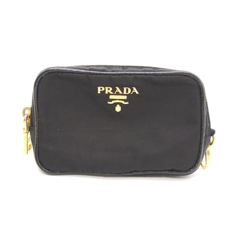 PRADA プラダ ポーチ ナイロン マルチケース カードケース コインケース ブラック 黒 28010920