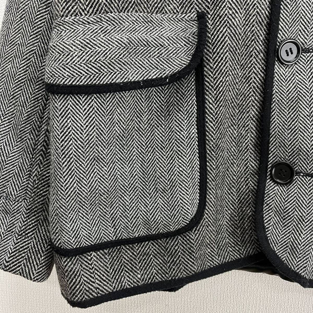 Harris Tweed × NO MEANS YES ハリスツイード ノーミーンズイエス 英国製 ウールジャケット ヘリンボーン クレイジーパターン  M 10108136 - メルカリ