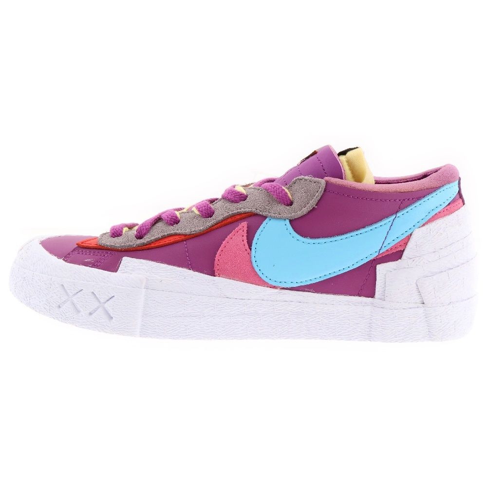 NIKE (ナイキ) ×sacai ×KAWS BLAZER LOW サカイ カウズ ブレザー ローカットスニーカー パープル US8.5/26.5cm DM7901-500