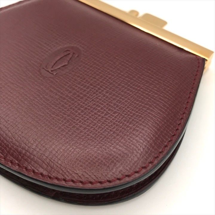 美品　Cartier カルティエ　マストライン　レザーケース　がま口 楽天市場】【中古】Cartier カルティエ マストライン 三つ折り