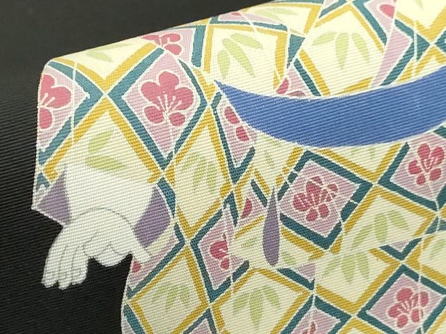 平和屋本店○極上 加賀友禅の巨匠 初代 由水十久 塩瀬 九寸名古屋帯