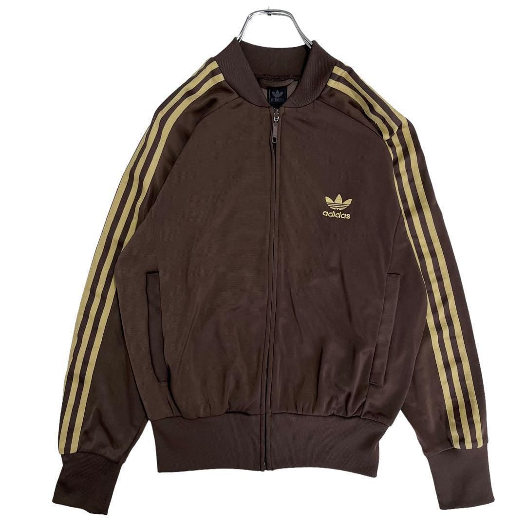 7522 adidas トラックジャケット ATP復刻 ブラウン M～ 8514_2 adidas トラックトップ ATP復刻 ブラウン/ベージュ M