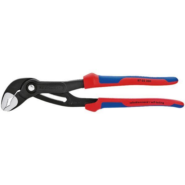 KNIPEX クニペックス コブラ ウォーターポンププライヤー コンフォート サイズ84×19×300mm パック入 8702-300SB