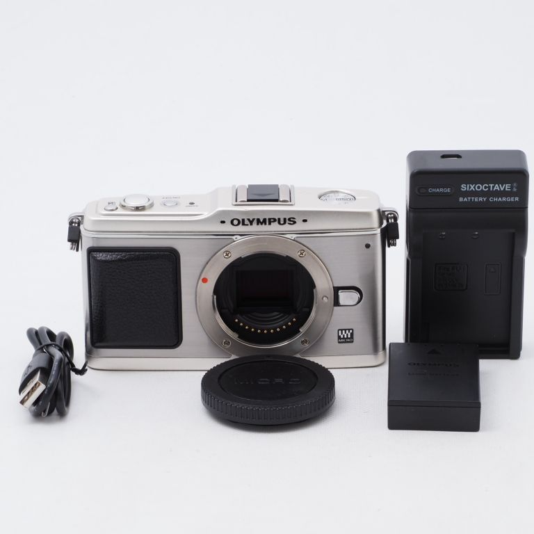 OLYMPUS ミラーレス一眼 E-P1 ボディ シルバー E-P1 BODY-SLV - メルカリ