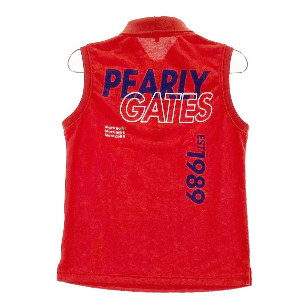 サイズ：0 PEARLY GATES パーリーゲイツ ノースリーブポロシャツ
