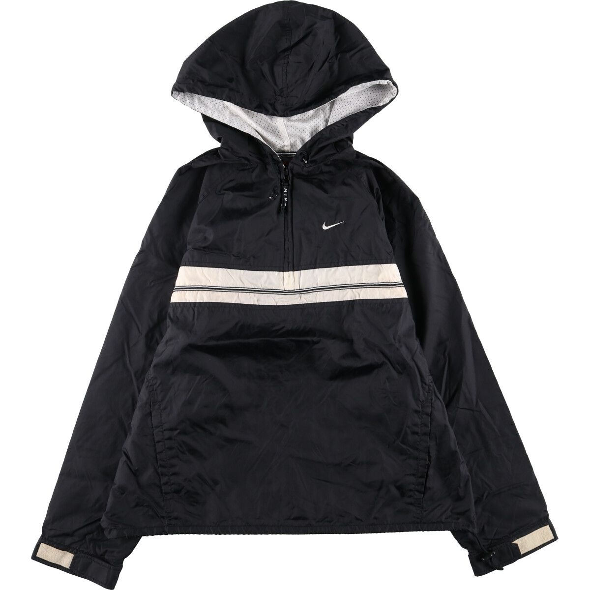 古着 00年代 ナイキ NIKE ハーフジップ ナイロンプルオーバーパーカー メンズL相当/eaa506168