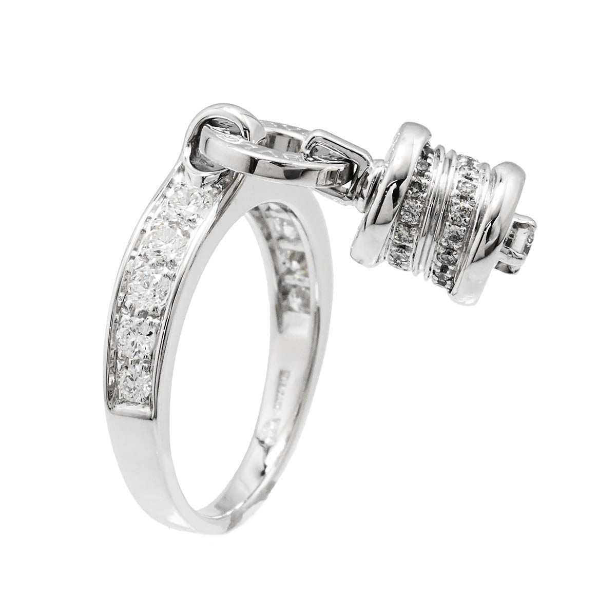 3575) ブルガリ BVLGARI 750WG ホワイトゴールド ダイヤ ビーゼロワン 