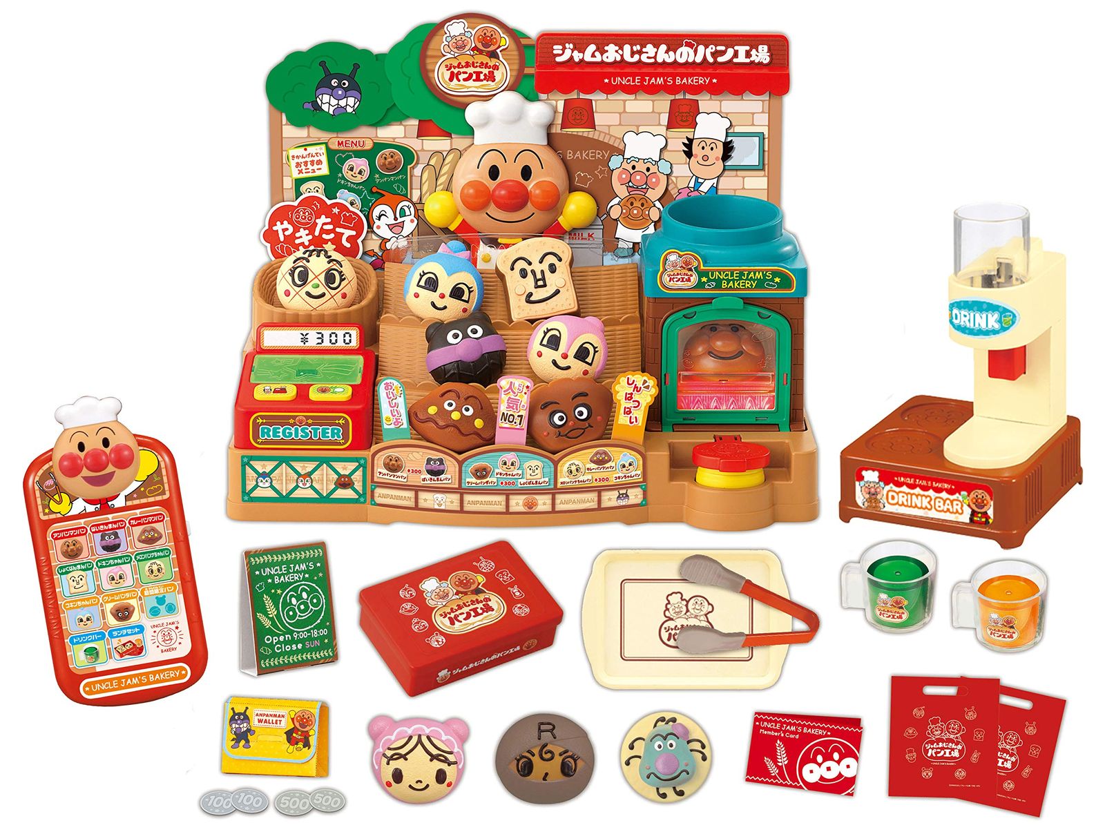 アンパンマン かまどでやこう ジャムおじさんのやきたてパン工場DX 