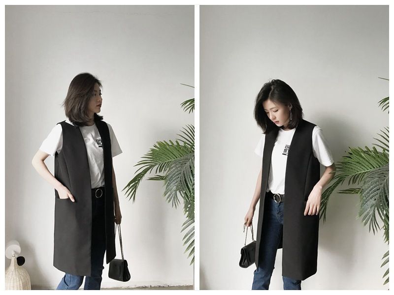 Share ロングベスト シャギーロングベスト esutoreja アウター[品番：BYST0000602