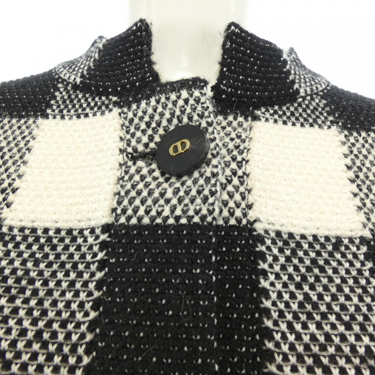 Christian Dior ノーカラー　ジャケット 美品◇クリスチャン ディオール ノーカラージャケット ウール