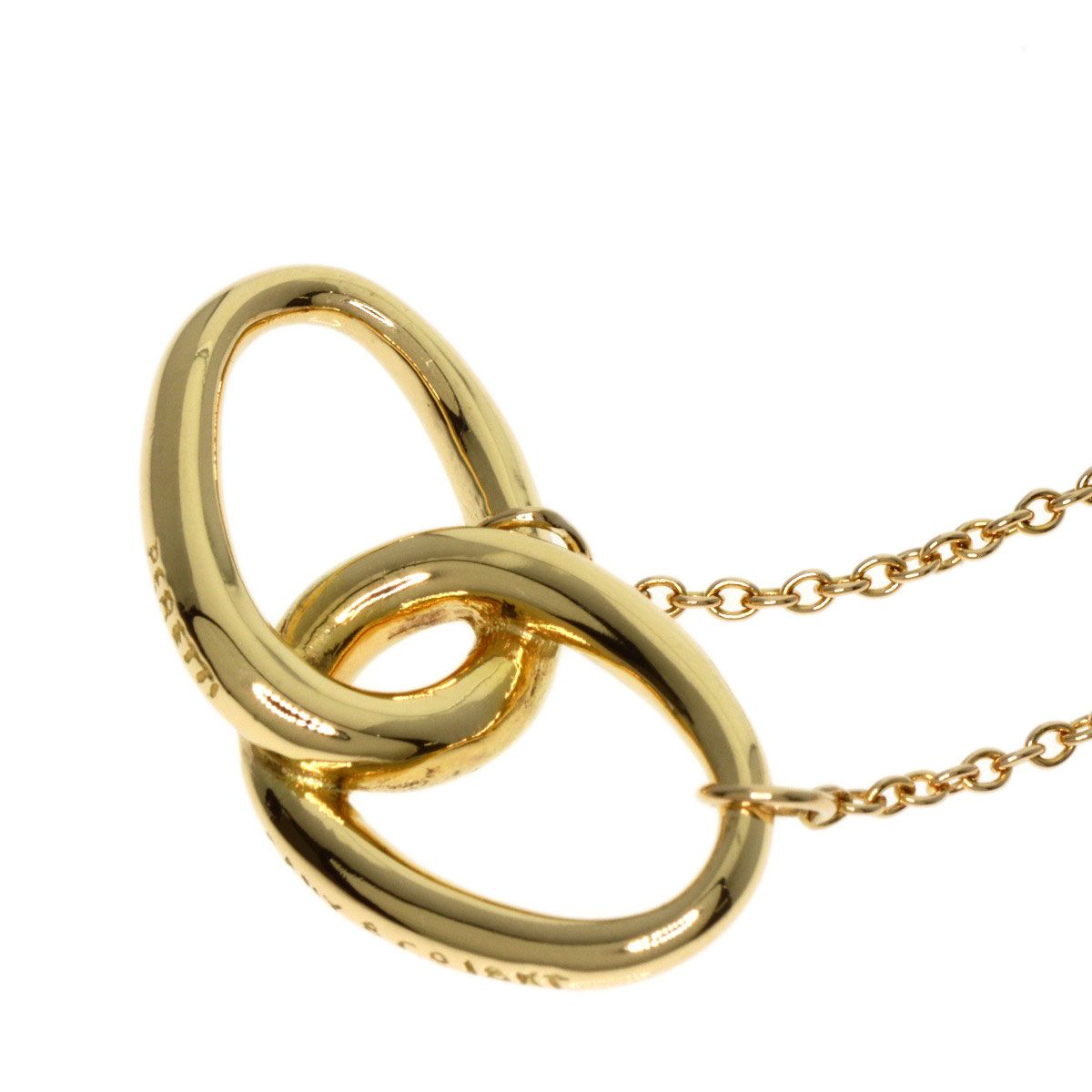 TIFFANY&Co. ティファニー ダブルループ ネックレス K18YG レディース 