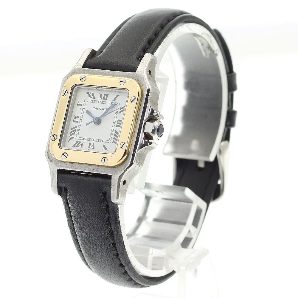 カルティエ CARTIER サントスガルベSM 自動巻き レディース_904775