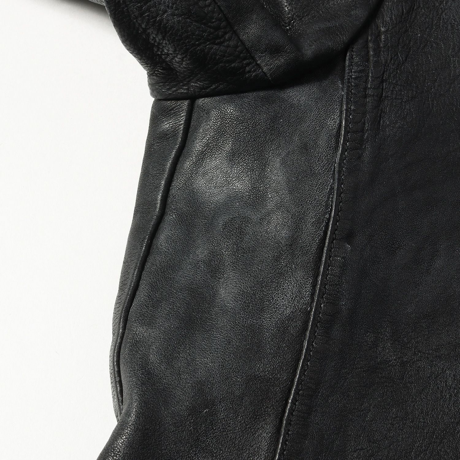 BACKLASH イサムカタヤマ バックラッシュ ジャケット ハイネック ジップ レザージャケット SCREAMING JAY LAYERD BLOUSON シングル ライダース ブルゾン アウター ブラック 黒 M【メンズ】