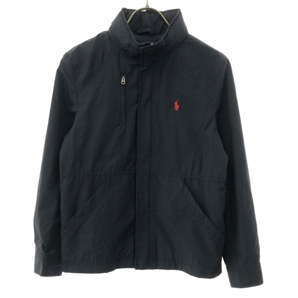 ポロラルフローレン ジップジャケット M（10-12） ブラック POLO RALPH LAUREN フード付き キッズ