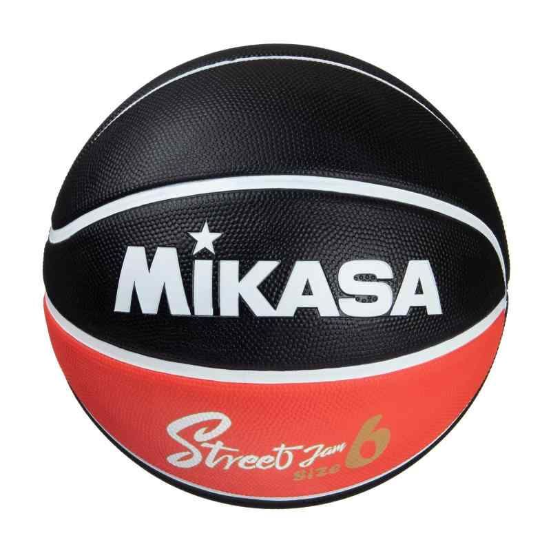 ミカサ(MIKASA)バスケットボール 7号/6号/5号 ゴム 推奨内圧0.49~0.63(kgf/?) 【単品】6号 ブラック/レッド/ホワイト