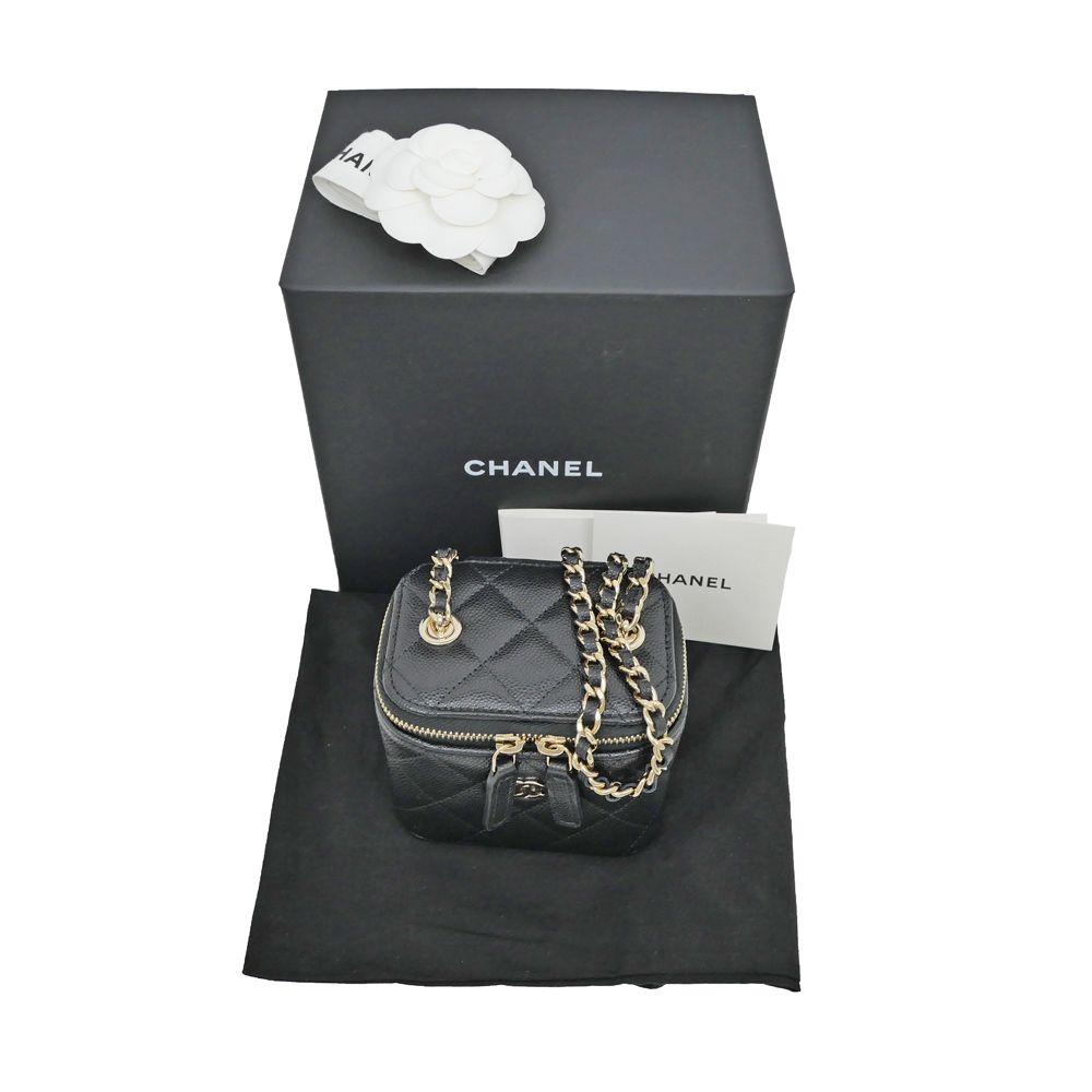 名東】【CHANEL】シャネル ヴァニティケース クラシックスモール