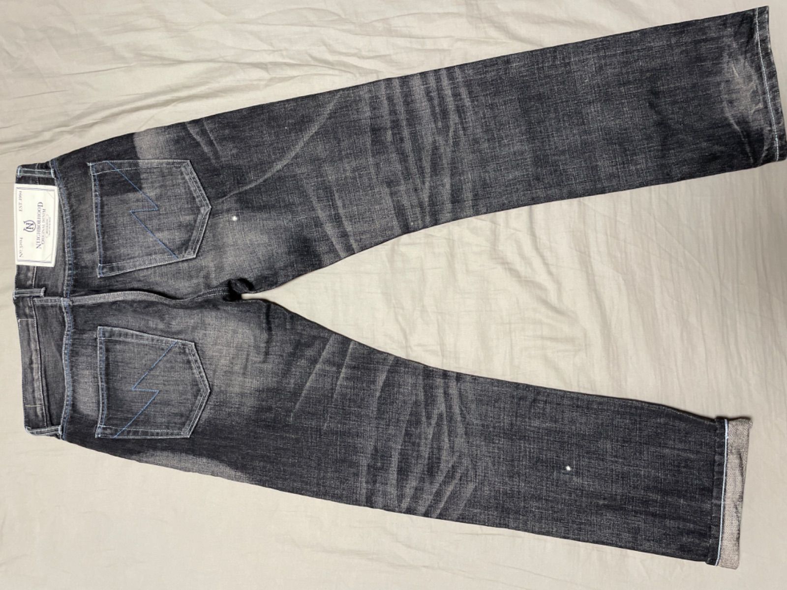 ☆neighborhood ☆ ネイバーフッドダメージデニム ブラック14OZ
