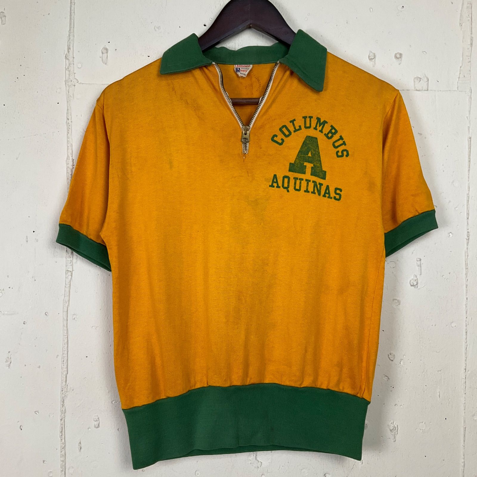 50年代 50s Champion チャンピオン ランナーズタグ ジャージ ハーフ