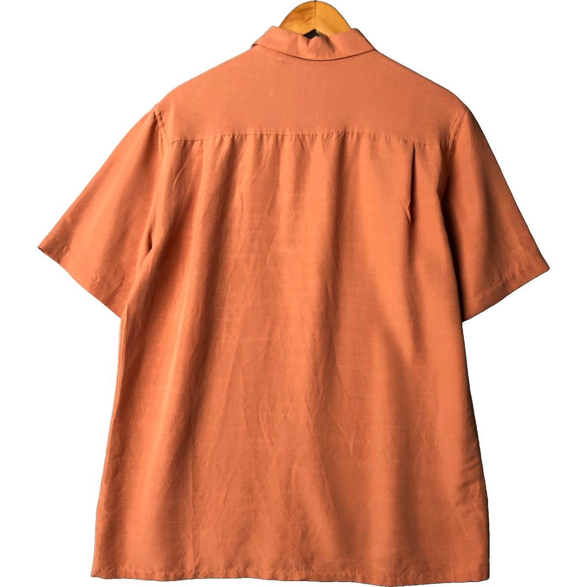 古着 CAMPIA MODA EASY CARE 半袖 レーヨンシャツ ボックスシャツ メンズM相当 /eaa572937 古着 CAMPIA MODA EASY CARE 半袖 レーヨンシャツ ボックス
