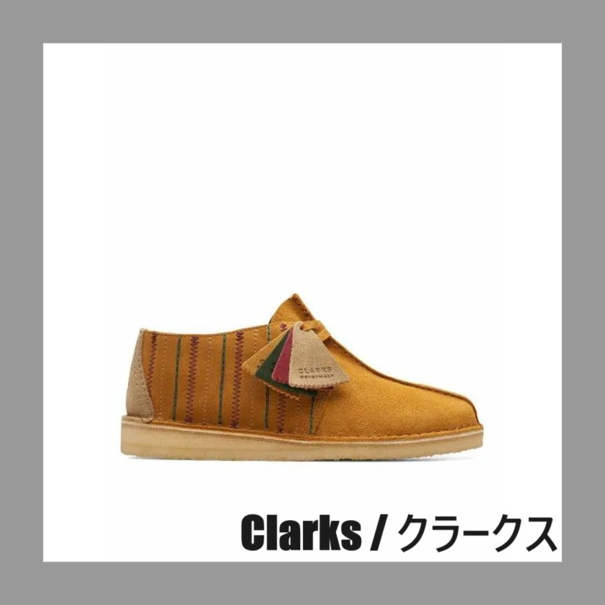 41%OFF/新品/UK7.5/Clarks/クラークス/Desert Trek Dark Ochre Sde