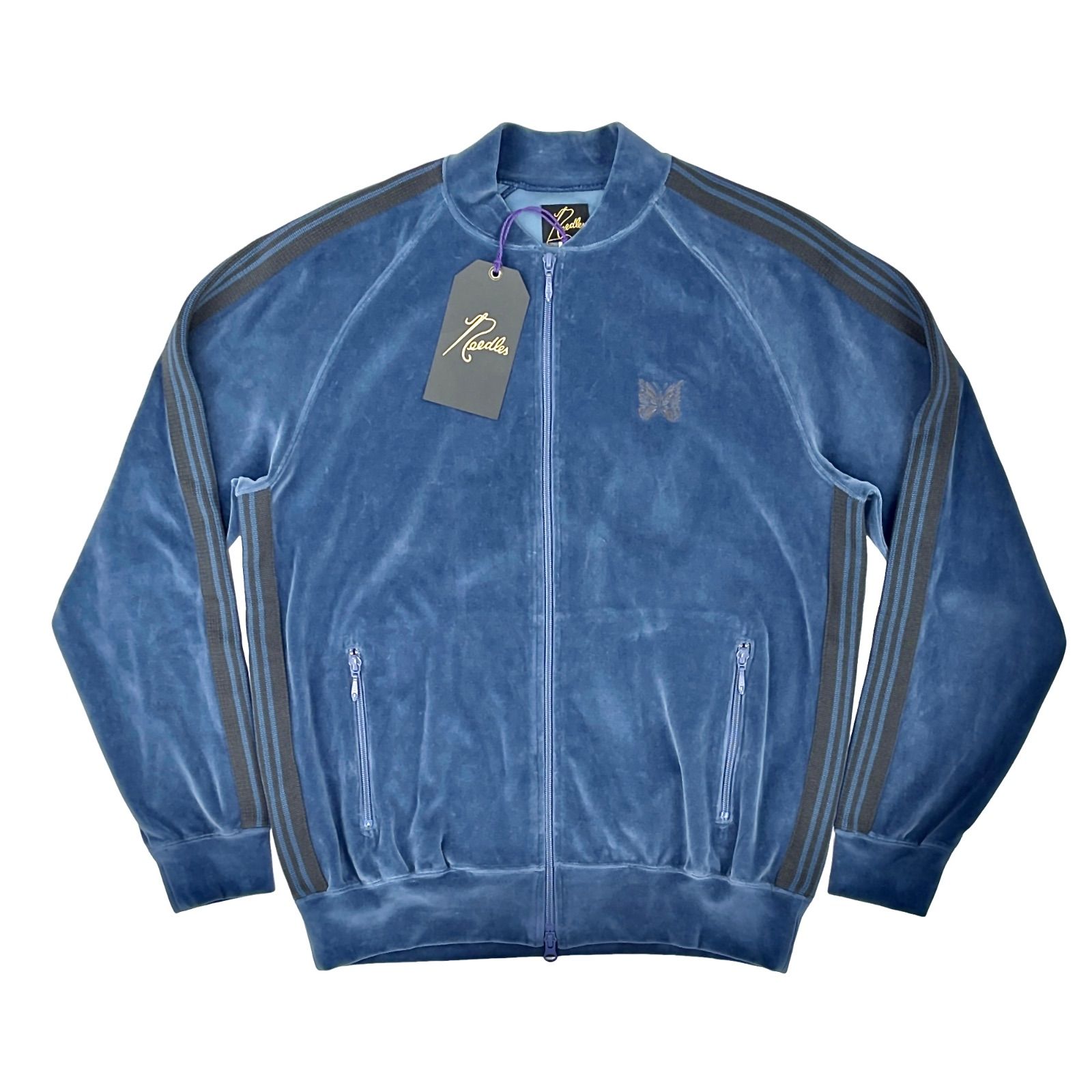 NEEDLES ベロアセットアップ パピヨン刺繍