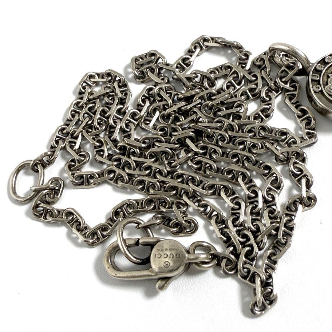 美品】グッチ メンズ レディース クレストキー ペンダント ネックレス