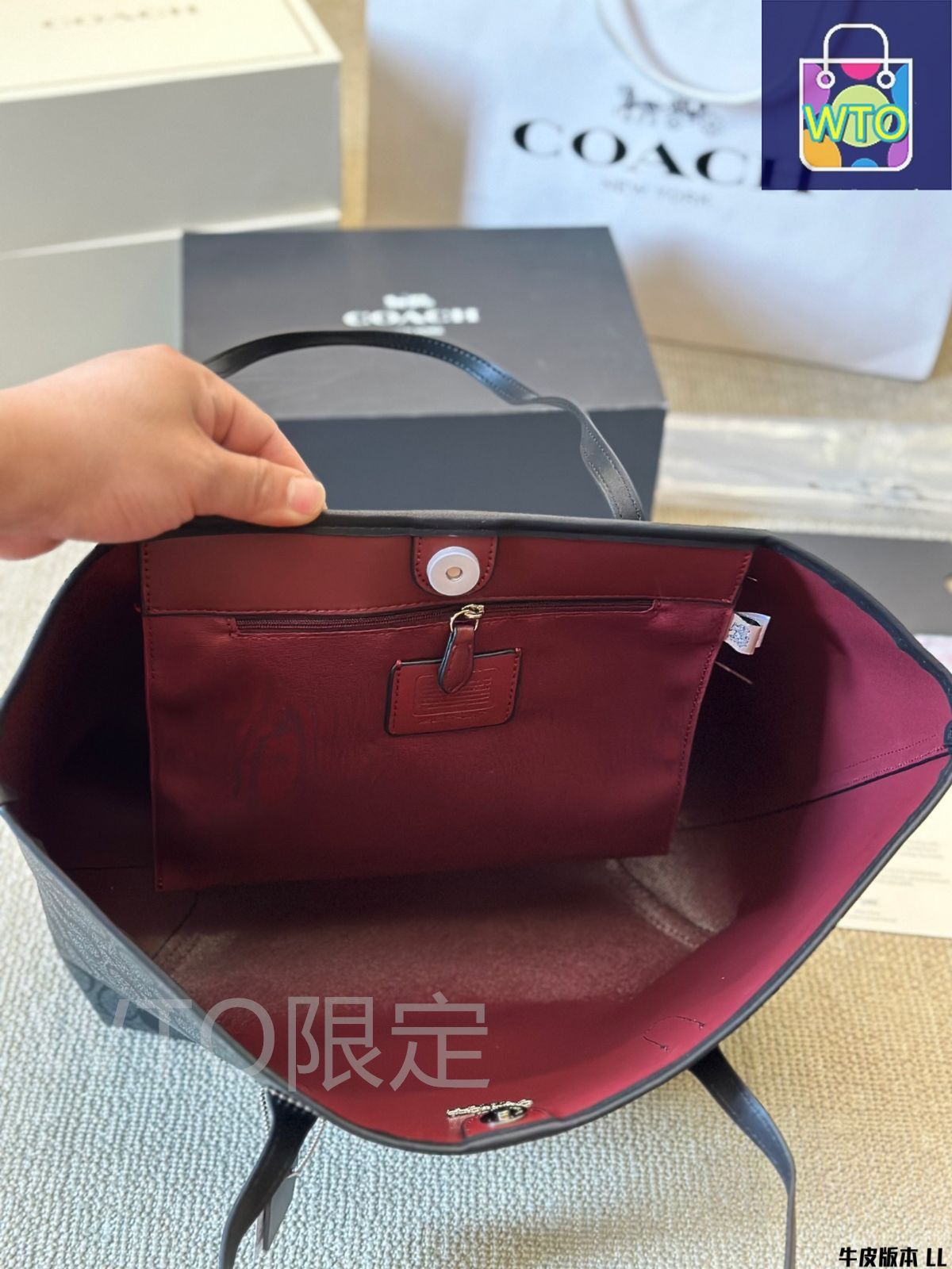 toteクラシックバックルトートバッグ