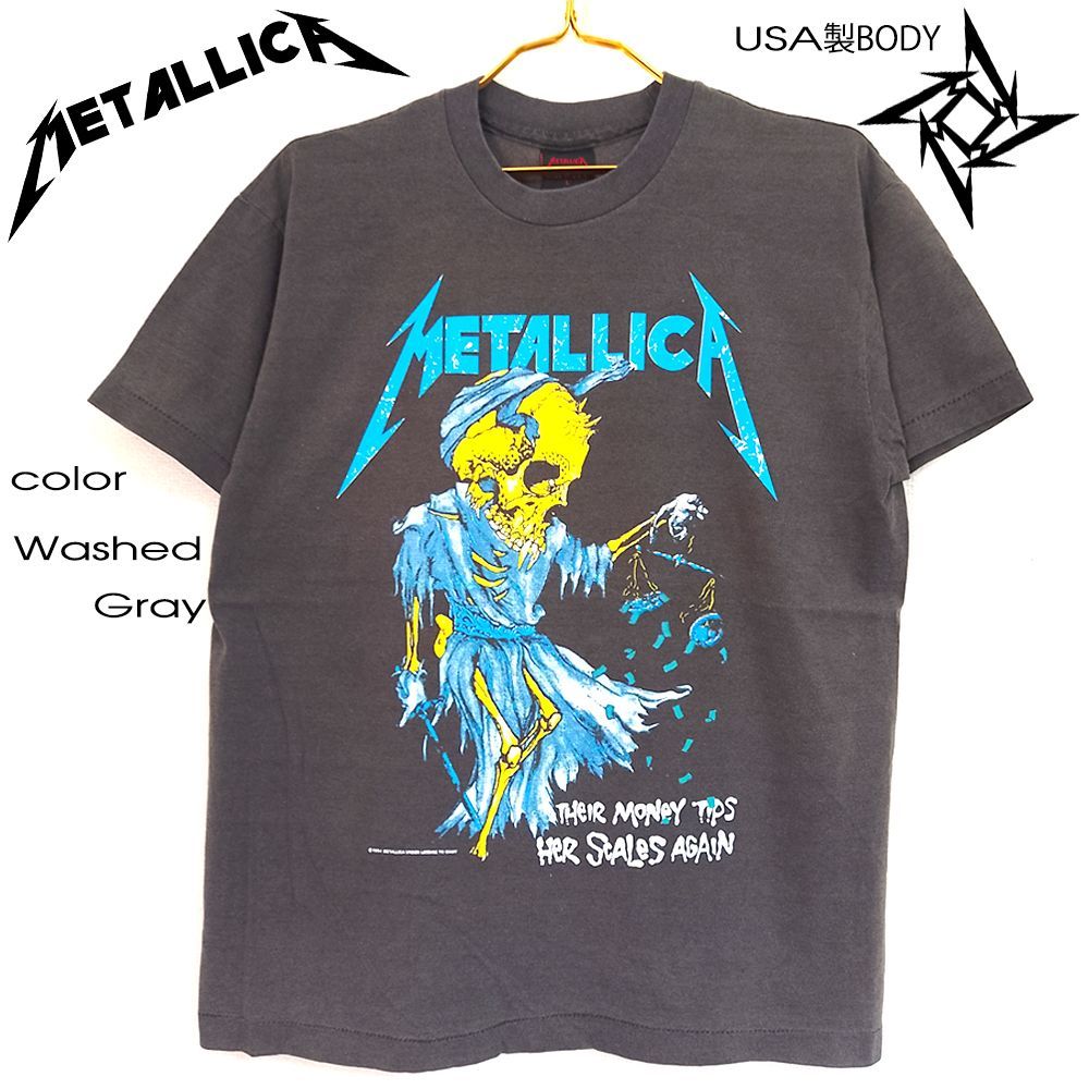 アメリカ製 メタリカ ヴィンテージTシャツ XLサイズ METALLICA - 80S 本物 ヴィンテージ メタリカ XLの通販 by