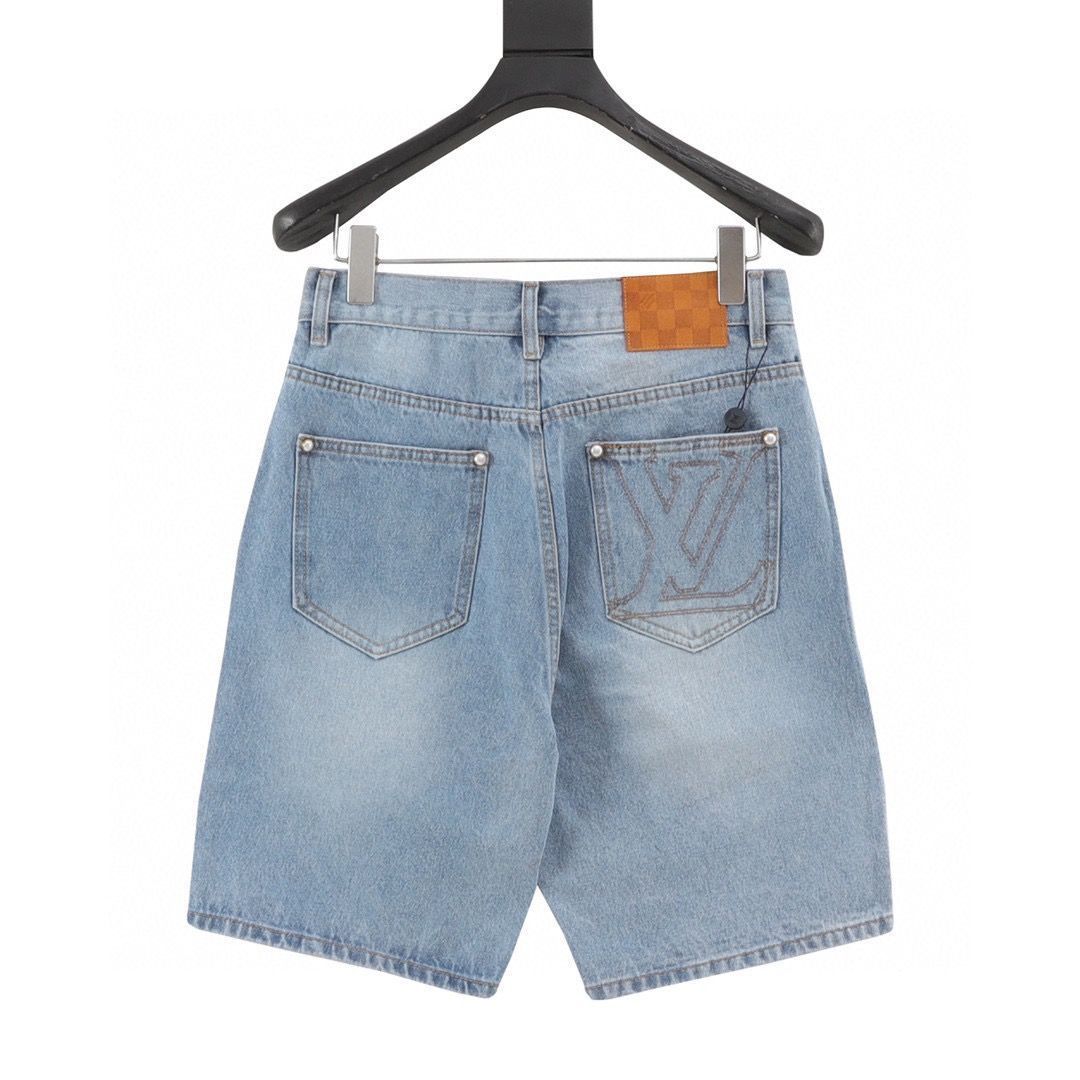 今日 LOUIS VUITTON 2025SS 刺繍ポケットデニムショート