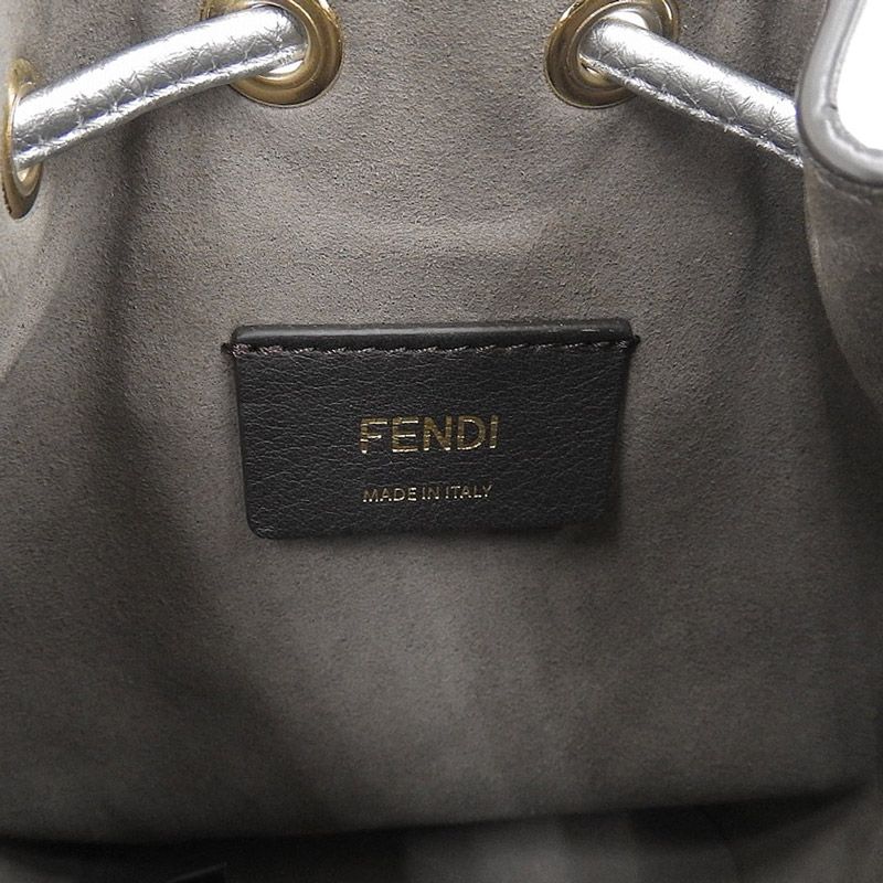 フェンディ FENDI ミニモントレゾール 2WAYバッグ ハンドバッグ ショルダーバッグ レザー シルバー 8BS010 中古 新入荷 OB1736  - メルカリ