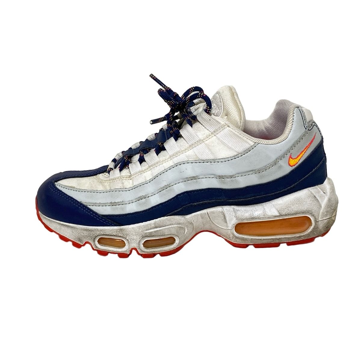 NIKE ナイキ スニーカー 24 レディース エアマックス95 307960-405 ネイビー×ライトグレー×白