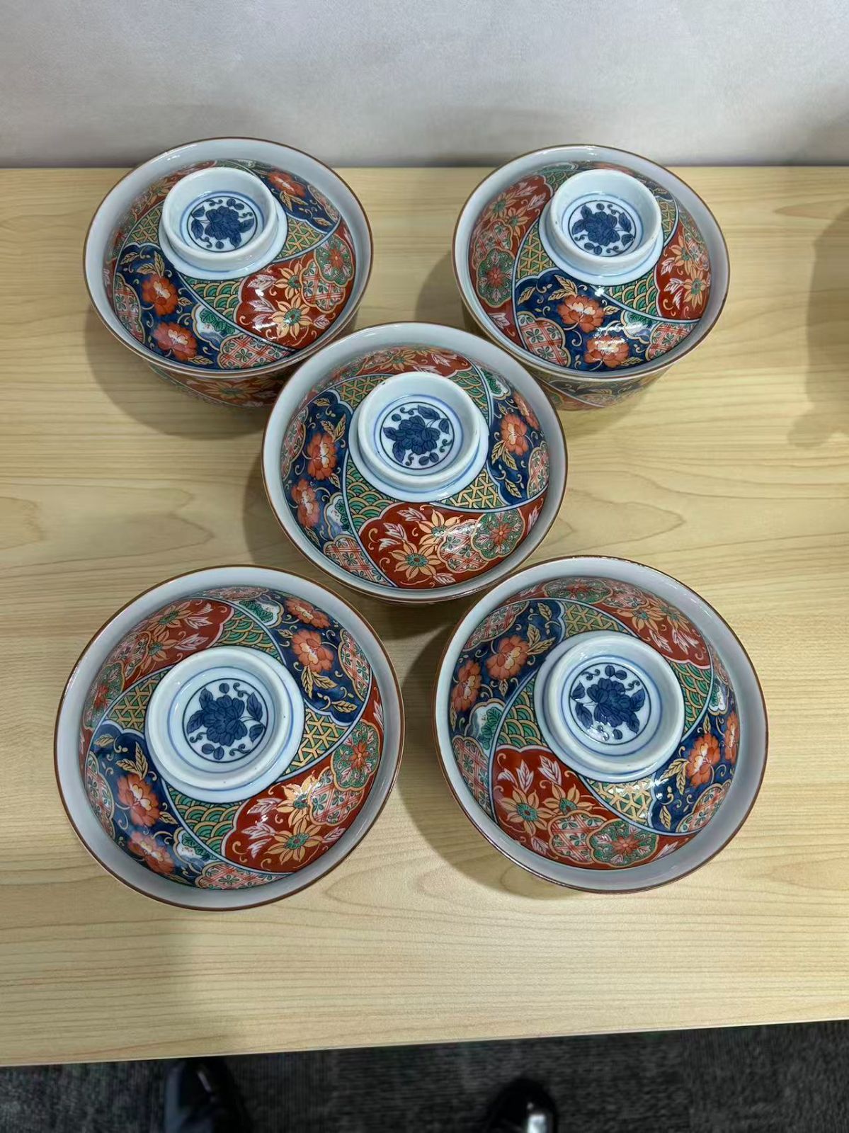祥楽雑煮碗 5客 蓋付き 三洋陶器 - メルカリ