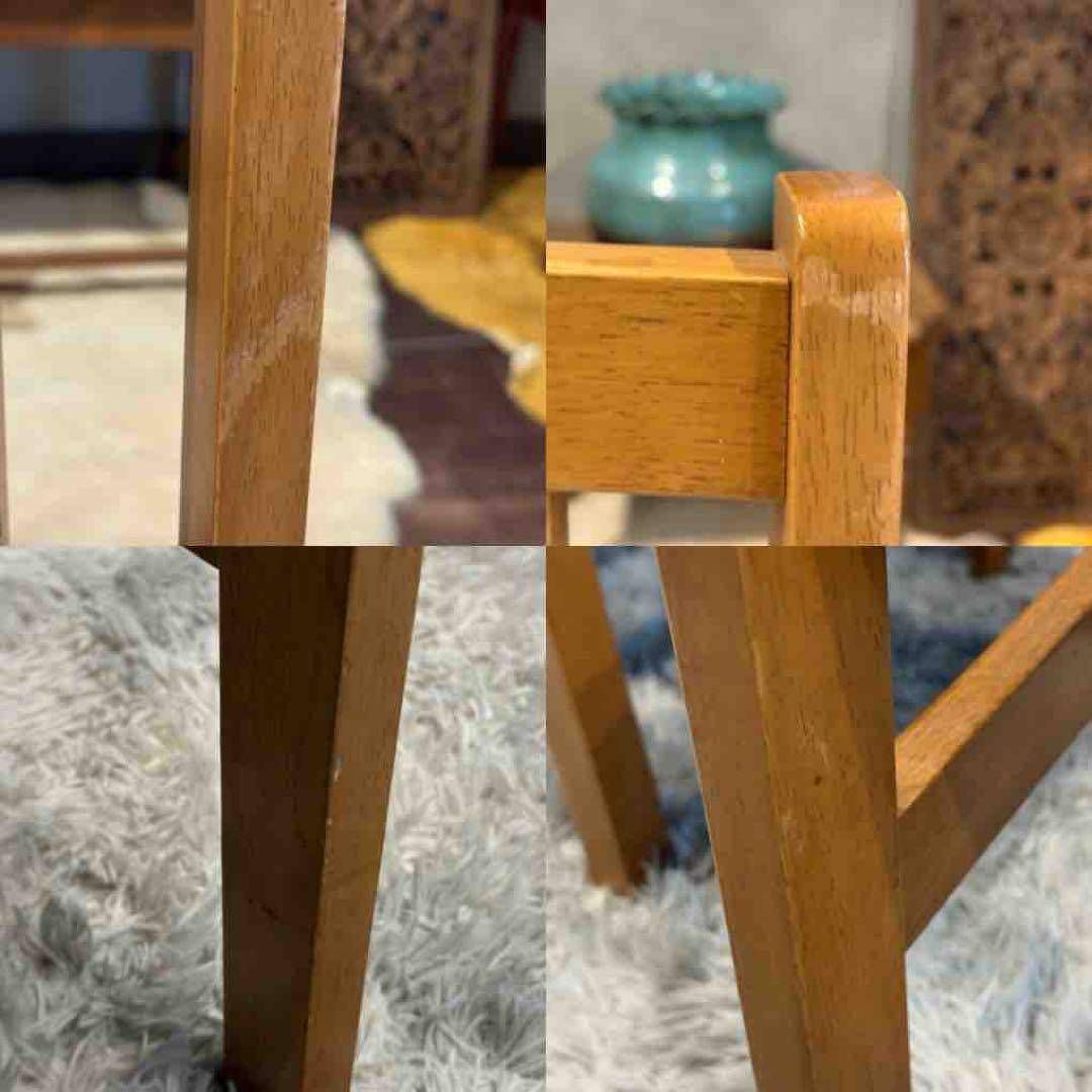 山善 YAMAZEN ダイニングチェア リビングチェア ビンテージ 4脚