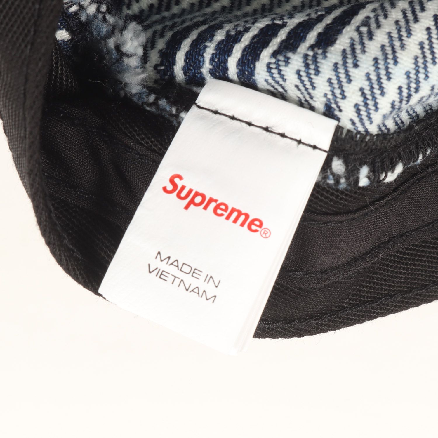 新品 Supreme シュプリーム キャップ 24SS ロゴ柄 ヒッコリー