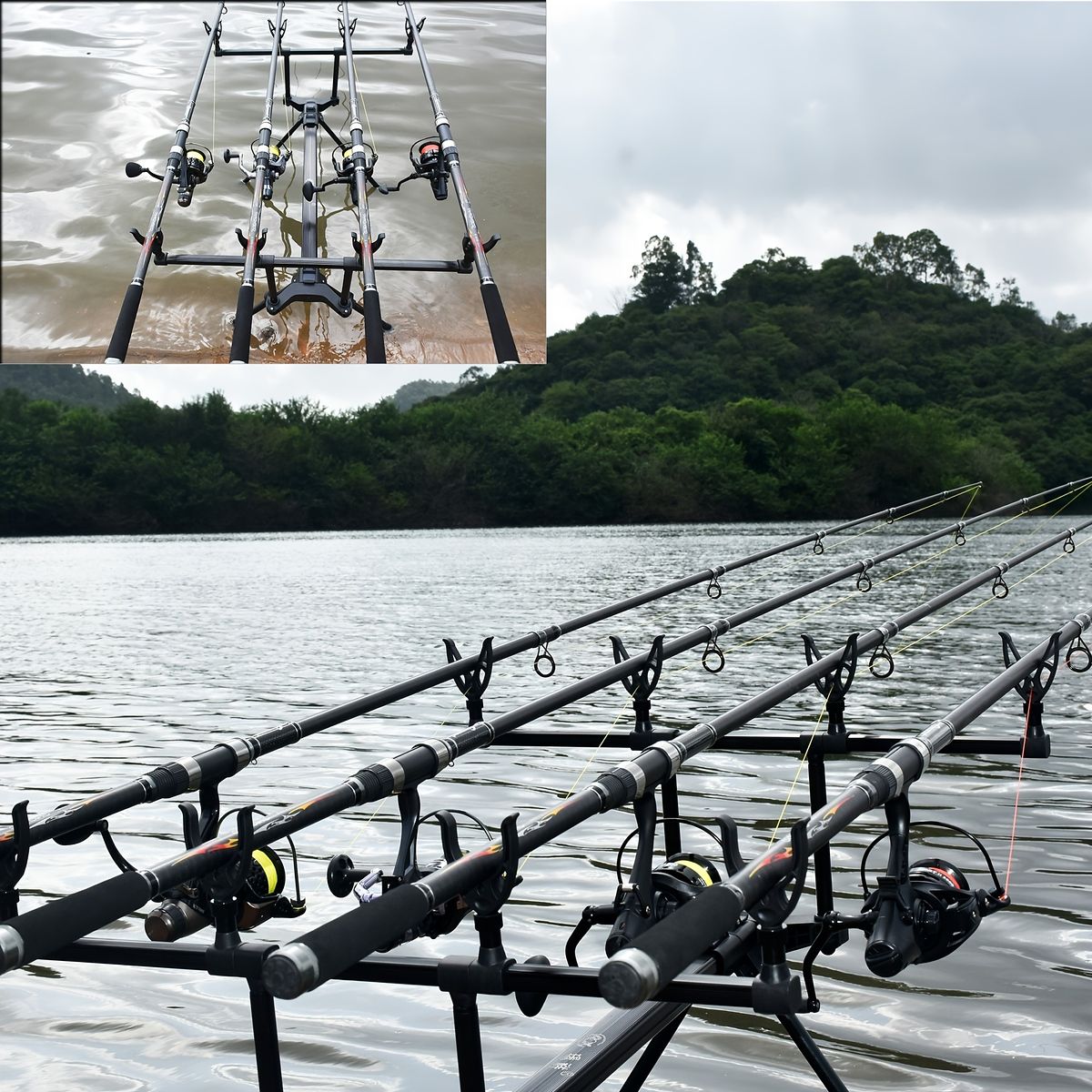 遠投に最適 軽量カーボン製 鯉釣りロッド 3.9メートル P5112
