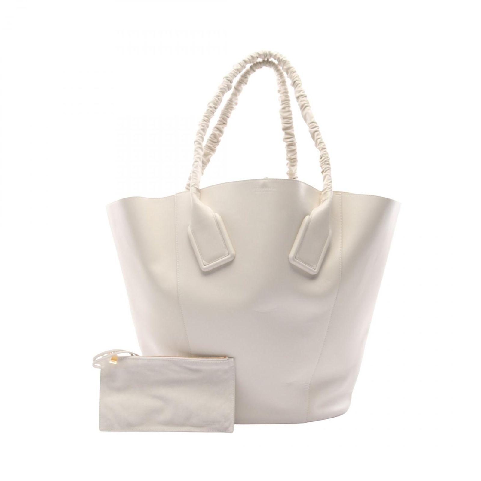 ボッテガヴェネタ BOTTEGA VENETA トートバッグ バスケット ホワイト 