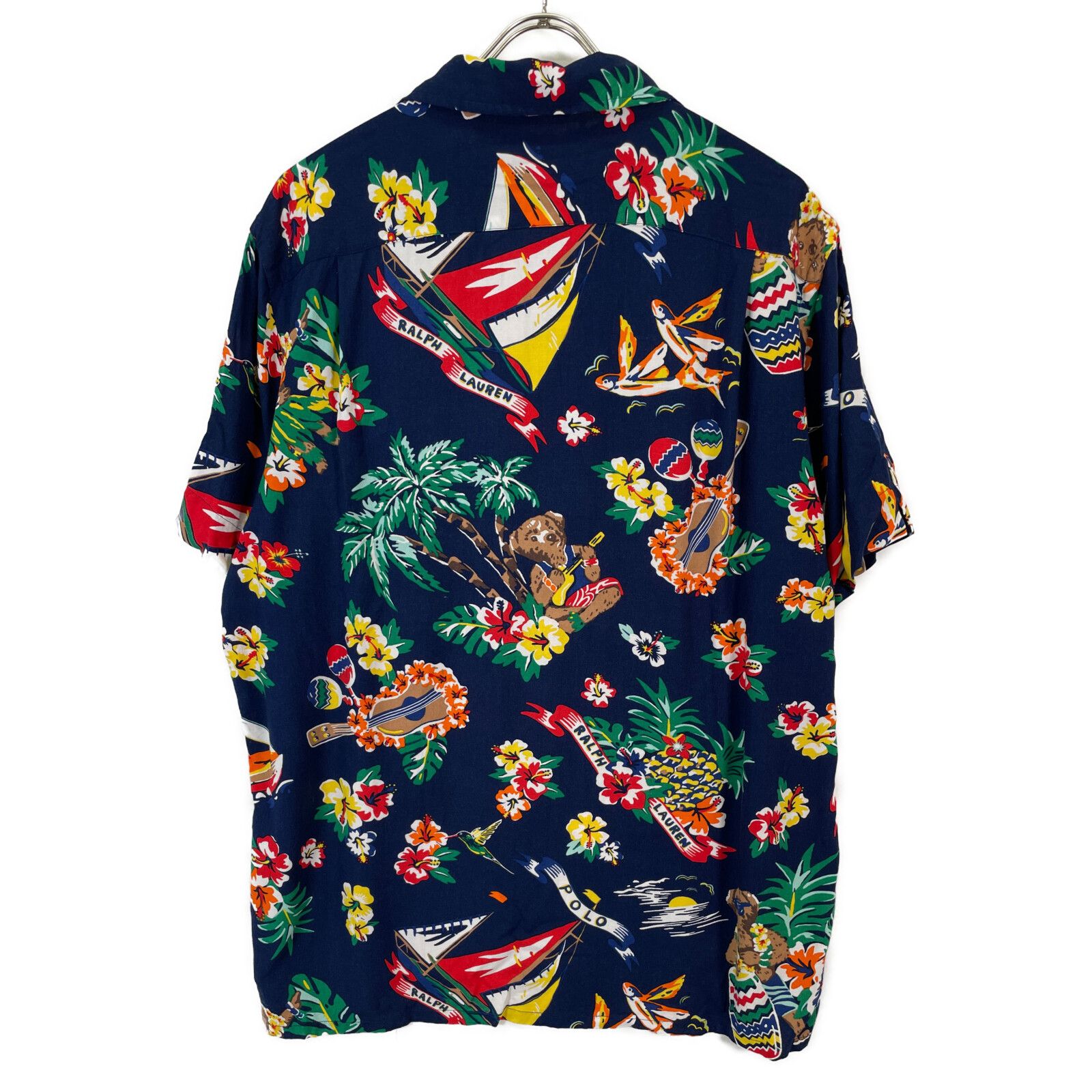 POLO RALPH LAUREN ポロ ラルフローレン ネイビー レーヨン 半袖