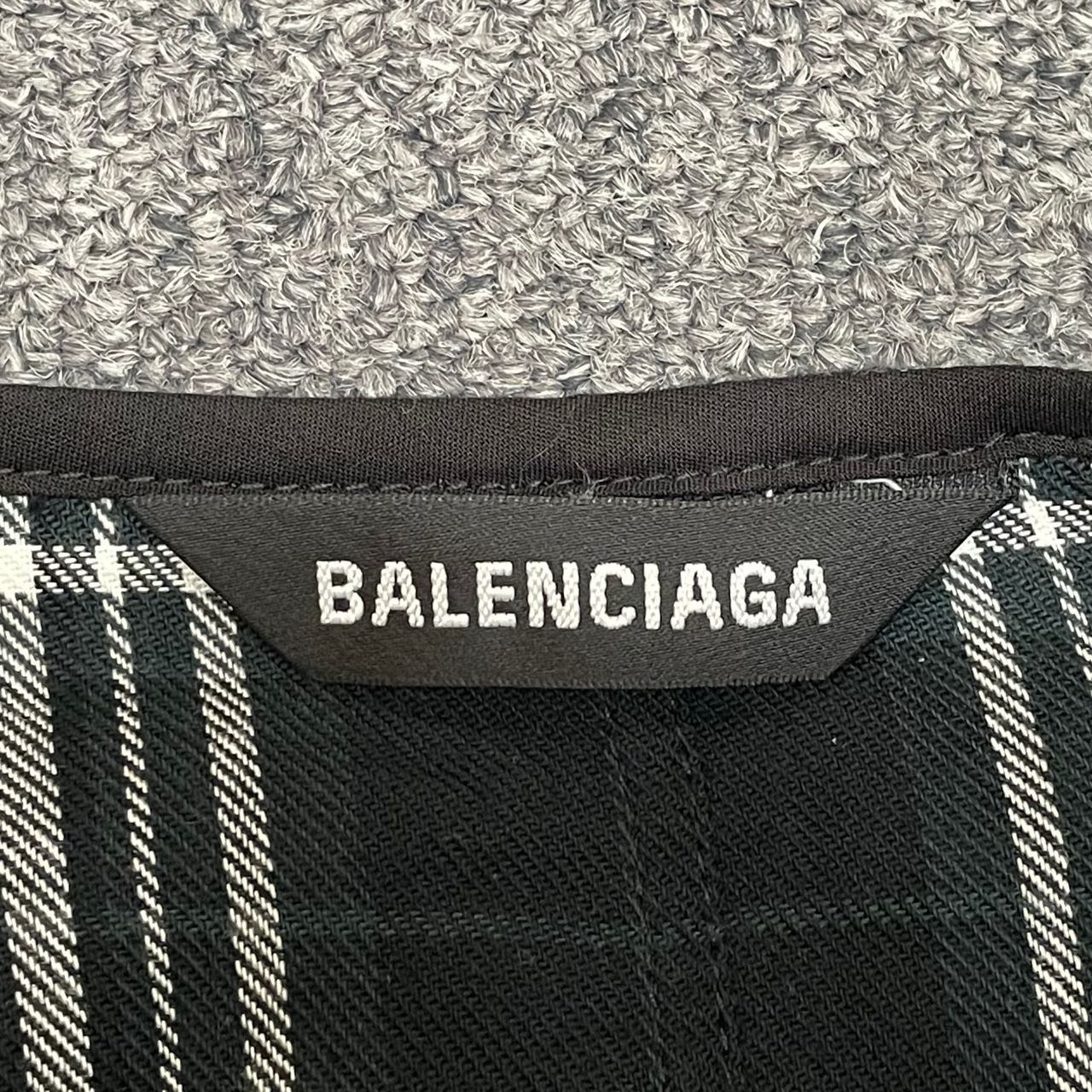 BALENCIAGA  チェックシャツ巻きラップスカー BALENCIAGA チェックシャツ巻きラップスカー
