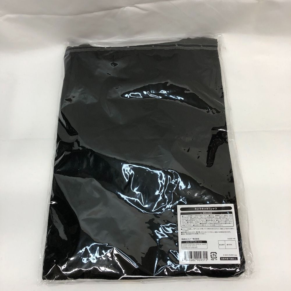 白上フブキ ネジマキツネTシャツ ブラック フリーサイズ 「バーチャル 