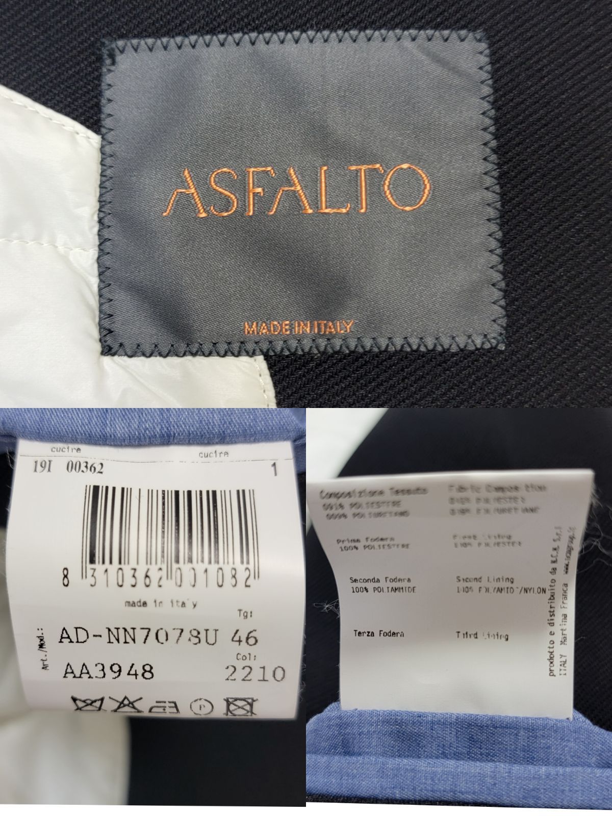 ASFALTO フーディーコート