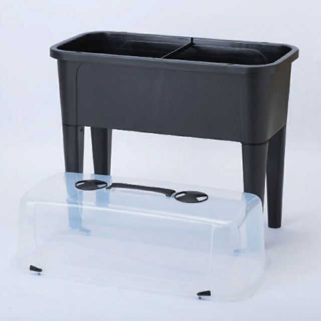 花 観葉植物用ポット レイズドベッドプランター 760 BK Grow Veggies 1個入り 97301 家庭菜園 組立式 代引き不可 大型プランター FARM p379