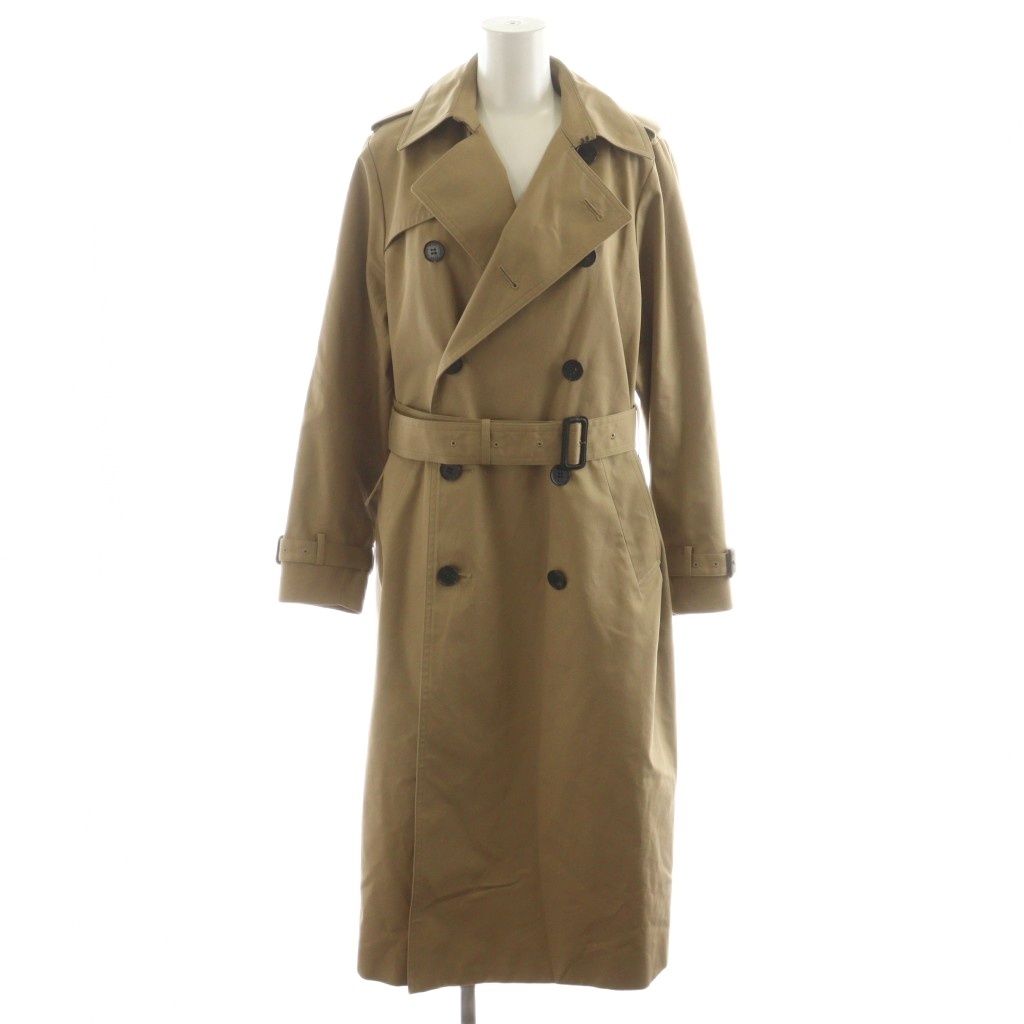 ハイク HYKE 24SS TRENCH COAT REGULAR FIT トレンチコート ロング丈 ベルト付き 1 ベージュ 241-17443 |AN38