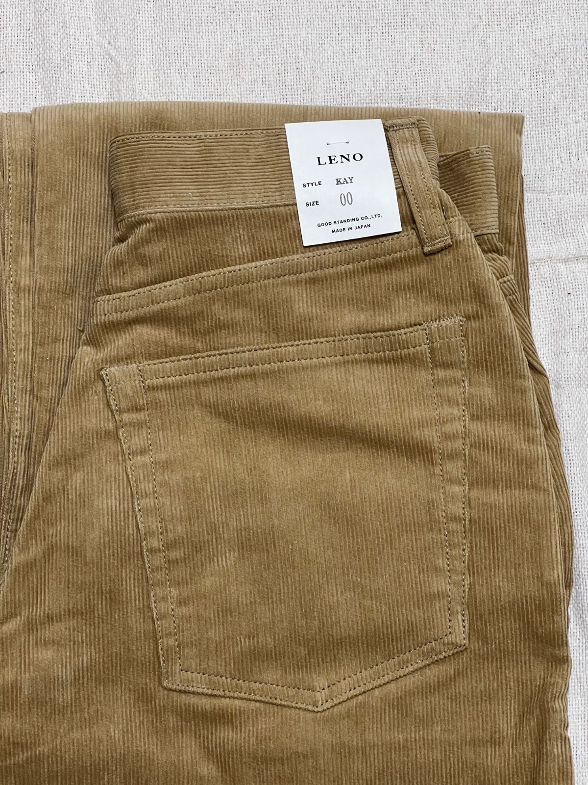 LENO ベージュ コーデュロイ LUCY CORDUROY PANTS #BEIGE [L2002-PT003] _ LENO | リノ – ciacura