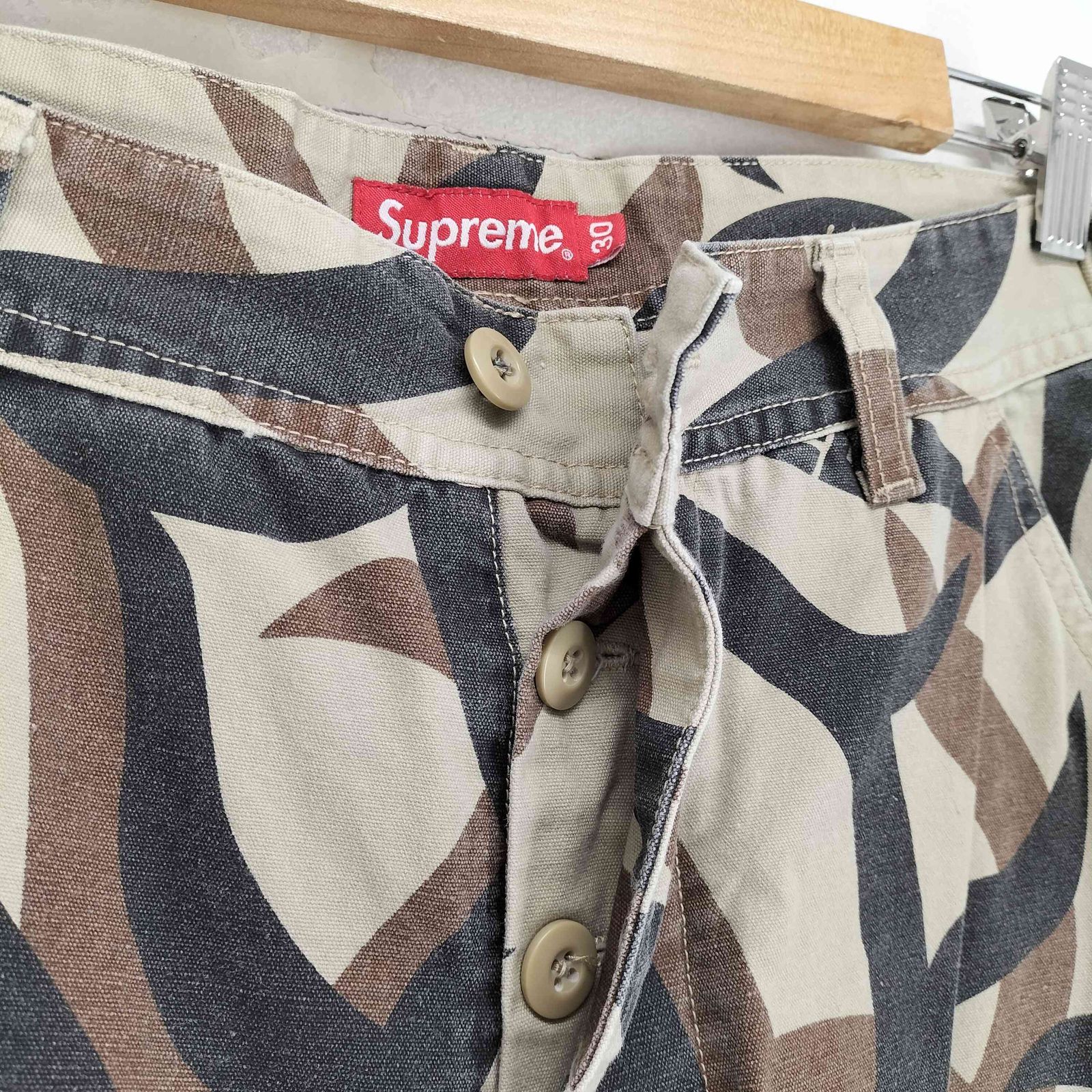 シュプリーム Supreme 19AW CARGO PANT TAN TRIBAL CAMO メンズ 30 
